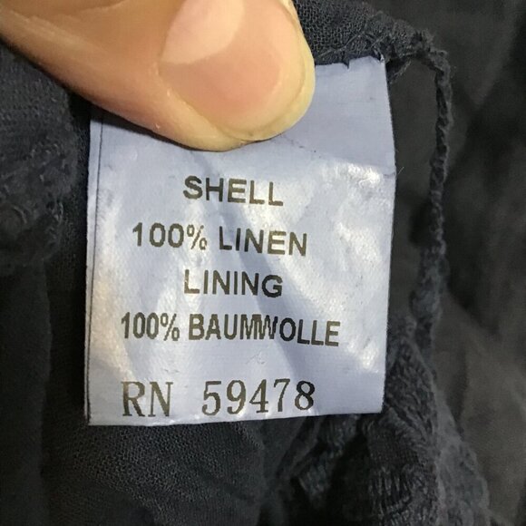 Vivian Shyu Linen Blend Dress with Lace Trim at Hem Size M - Picture 9 of 14